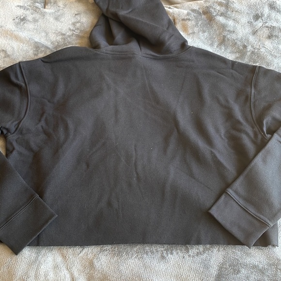 Wild Fable Black Cropped Hooded Sweatshirt - Picture 6 of 11